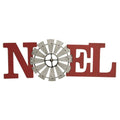 Noel Windmill Metal Plaque  (Pack of 4)