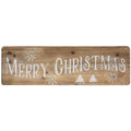 Merry Christmas Natural Wood Sign