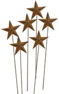 6/pk Rust & Black Finish Star Picks 14" H (Pack of 2)