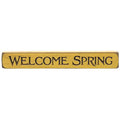 Welcome Spring Engraved Block 12" (Pack of 4)