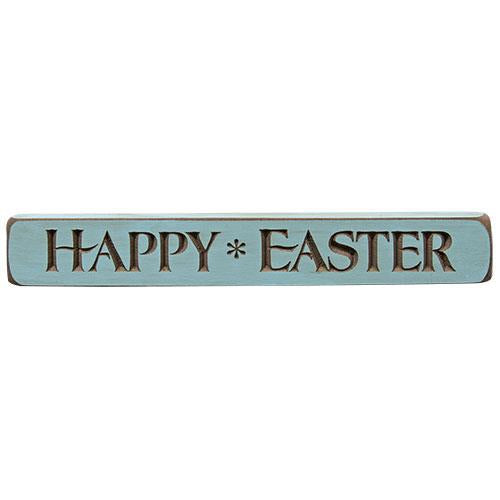 Happy Easter Engraved Block 12" (Pack of 4)