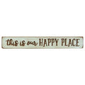 This is Our Happy Place Engraved Block 12" (Pack of 4)