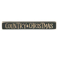 Country Christmas Engraved Block 12" Knight's Green (Pack of 4)