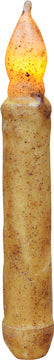 6" Burnt Ivory LED Taper (Pack of 4)