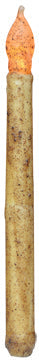 11" Burnt Ivory LED Taper (Pack of 4)