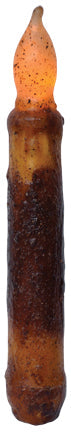 6" Burnt Mustard Timer Taper  (Pack of 4)
