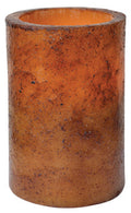 4.5" Burnt Mustard Timer Pillar (Pack of 2)