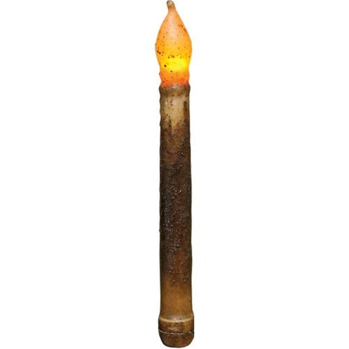 9" Burnt Mustard Timer Taper (Pack of 2)