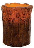 4" Burnt Mustard Remote Pillar (Pack of 2)