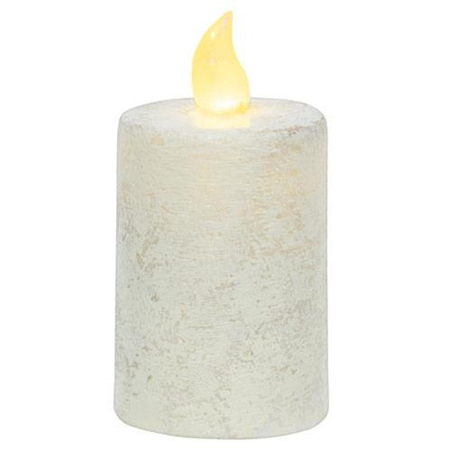 Rustic White Pillar Candle 2.25" x 4" (Pack of 4)