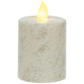 Rustic White Pillar Candle 2.5" x 4" (Pack of 4)