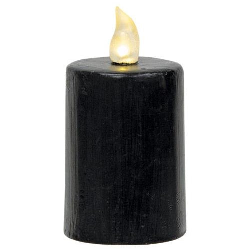Black Gloss Pillar Candle 2.25" x 4" (Pack of 4)