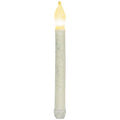 9" Rustic White Timer Taper (Pack of 2)