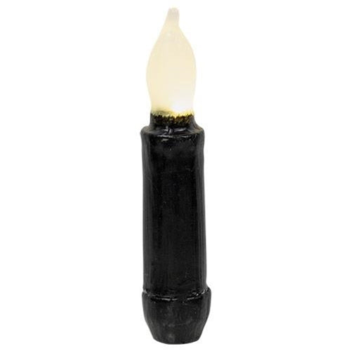 4" Black Gloss Timer Taper (Pack of 4)