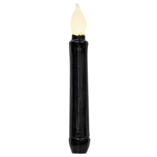 6" Black Gloss Timer Taper  (Pack of 4)