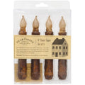 4/Pkg Burnt Mustard Timer Tapers