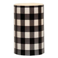 Black & White Large Buffalo Check Pillar 3x5" (Pack of 2)