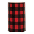 Red Large Buffalo Check Pillar 3x5" (Pack of 2)