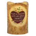 Trust in the Lord Heart Pillar 3x4.5" (Pack of 2)