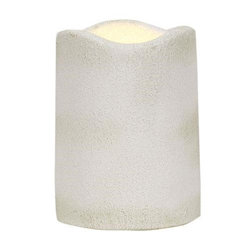 White Cement Timer Pillar-4" (Pack of 2)