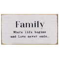 Simply Farmhouse Family Block  (Pack of 4)