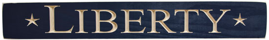 Liberty Engraved Sign  24" (Pack of 2)