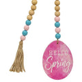 Hello Spring Wood Bead Garland w/Easter Egg (Pack of 2)