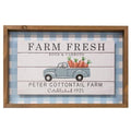 Farm Fresh Eggs & Carrots Shadowbox Sign