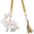 Hello Spring Wooden Bead Garland w/Bunny (Pack of 2)