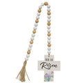 He Is Risen Wooden Bead Garland w/Cross (Pack of 2)
