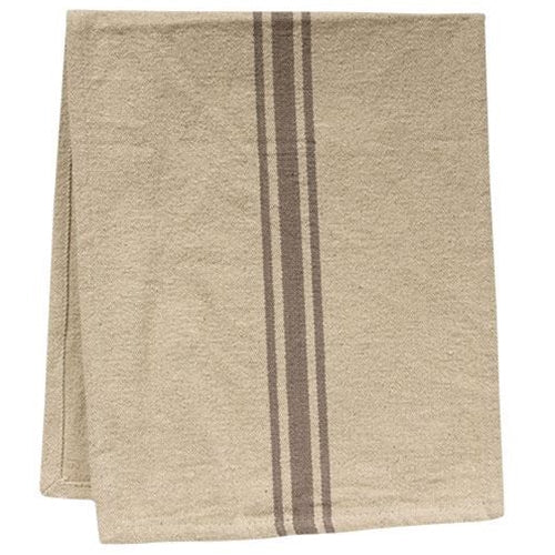 Grain Sack Gray Stripe Short Runner (Pack of 2)