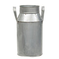 Natural Zinc Milk Can 10.5"H (Pack of 2)