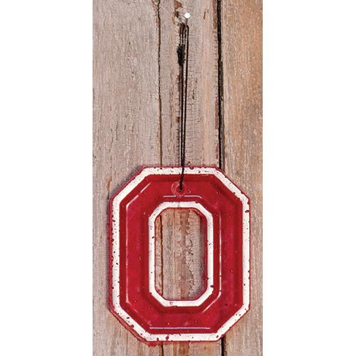 Ohio Block Letter "O" Air Freshener Wildberry Zinger  (Pack of 4)