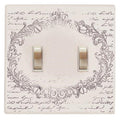 Vintage Postcard Double Switchplate Cover