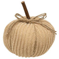 Cream Chenille Pumpkin 6 inch (Pack of 2)