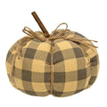 Gray Buffalo Check Pumpkin 6" x 5.5" (Pack of 2)