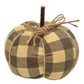 Gray Buffalo Check Pumpkin 4.5" x 4.75" (Pack of 2)