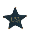 Navy USA Star Ornament w/Jingle Bells (Pack of 4)
