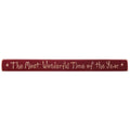 Most Wonderful Time Engraved Block 18" (Pack of 4)