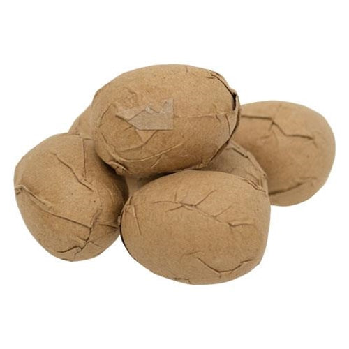 6/Set Small Brown Paper Eggs (Pack of 4)