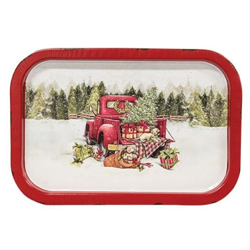 Red Truck Tray 13.5" x 9"  (Pack of 4)