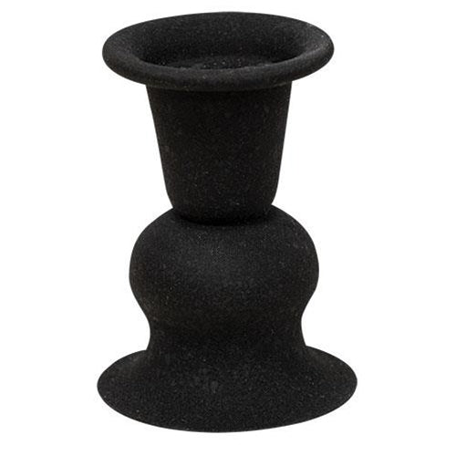 Alette Candle Holder 3" Black  (Pack of 4)