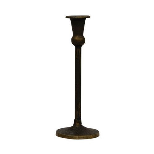 Antiqued Brass Maglia Taper Holder 10" (Pack of 2)