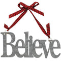 Galvanized Believe Ornament (Pack of 4)