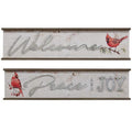 Wood & Galvanized Christmas Sign 2 Asstd.