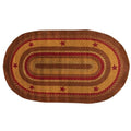 Cinnamon Star Oval Rug 3' x 5'