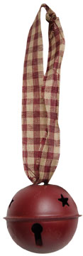 Burgundy Jingle Bell 2" (Pack of 4)
