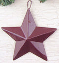 3-1/2" Mini Barn Star  Burgundy (Pack of 4)