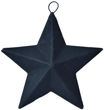 Black Mini Barn Star 3.5" (Pack of 4)