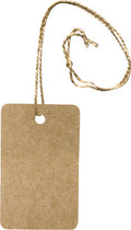 100/Pkg Kraft String Tags - 2"x1-1/4"  (Pack of 4)